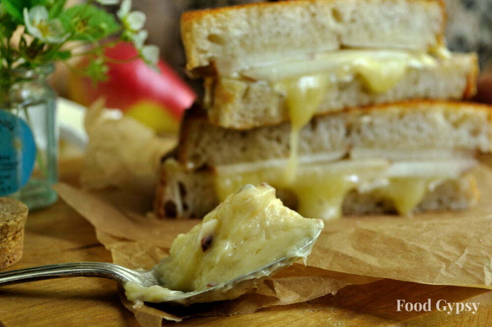 Brie Pear Grilled Cheese. Food Gypsy