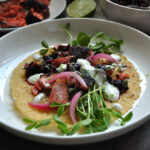 Blackened Salmon Tacos | Blackberry Salsa | Pickled Red Onions, Peace Love & Butter