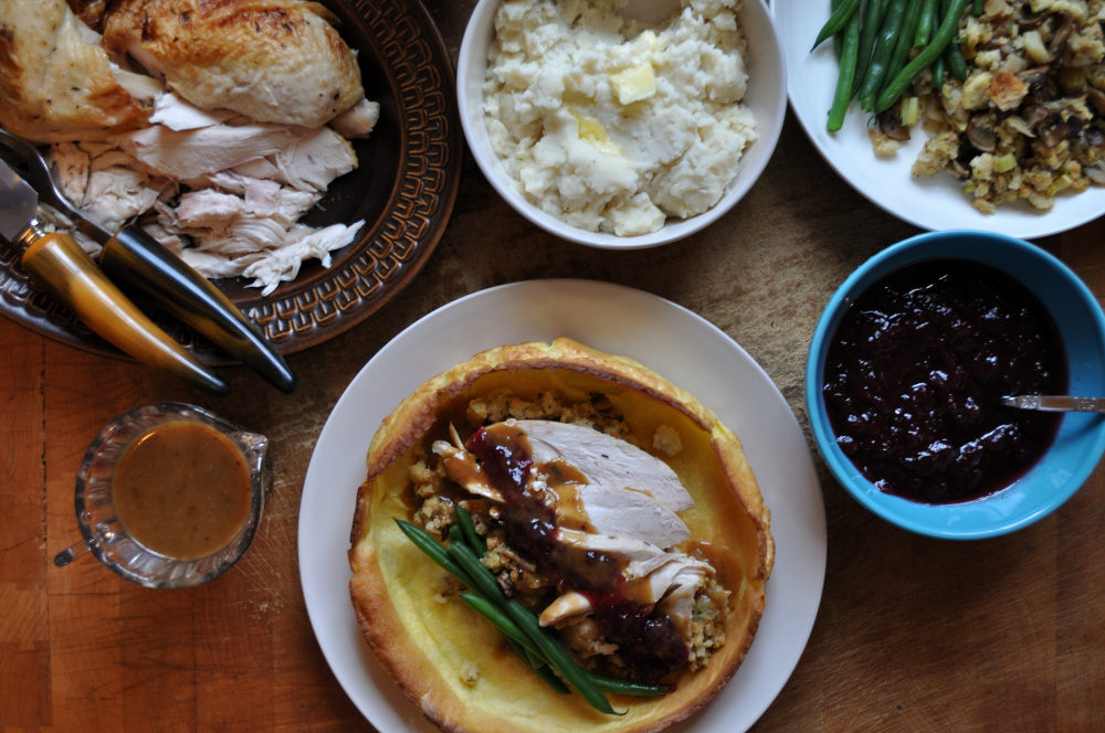 Leftover Turkey Dinner Yorkshire Pudding Bowls, Peace Love & Butter