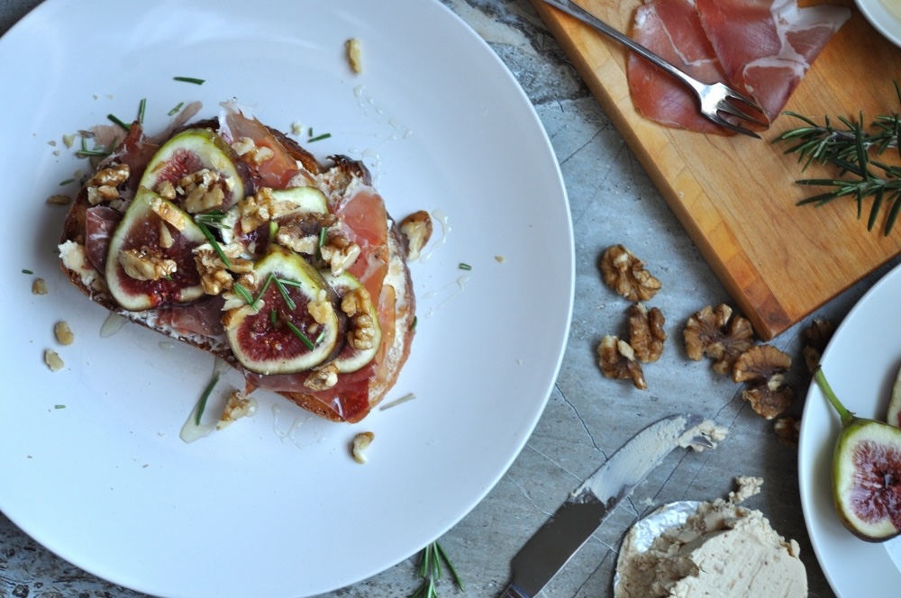 Boursin Fig Speck Toast.
