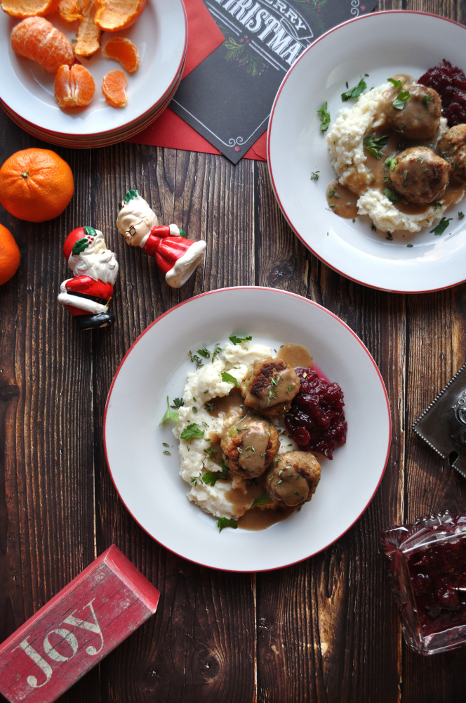 Turkey Stuffing Meatballs at Christmas