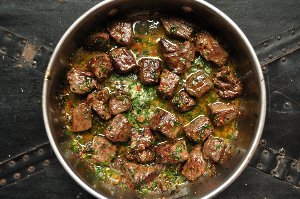 Garlic Buttered Steak Bites Recipe