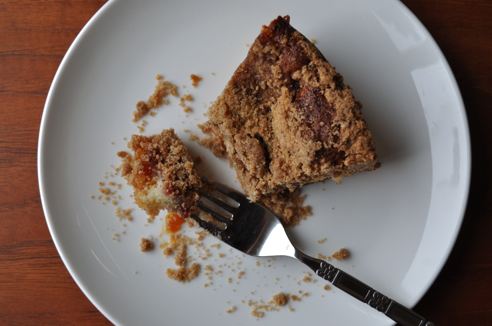Cranberry Apricot Crumb Cake