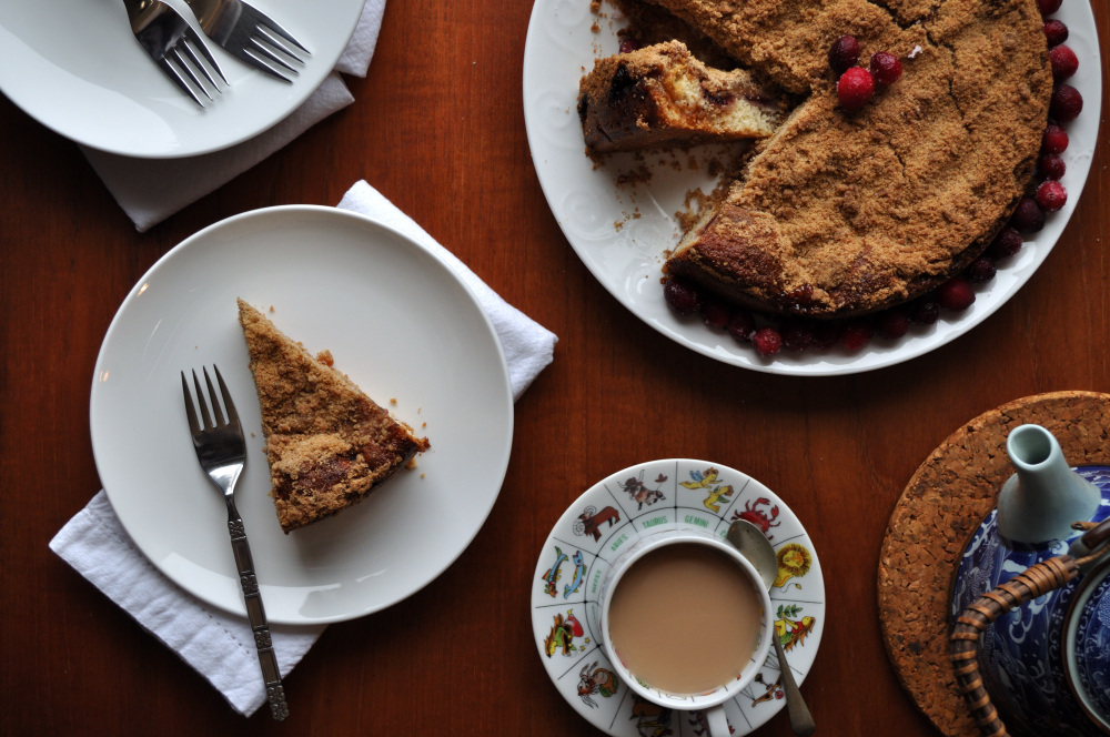 Cranberry Crumble Cake Recipe