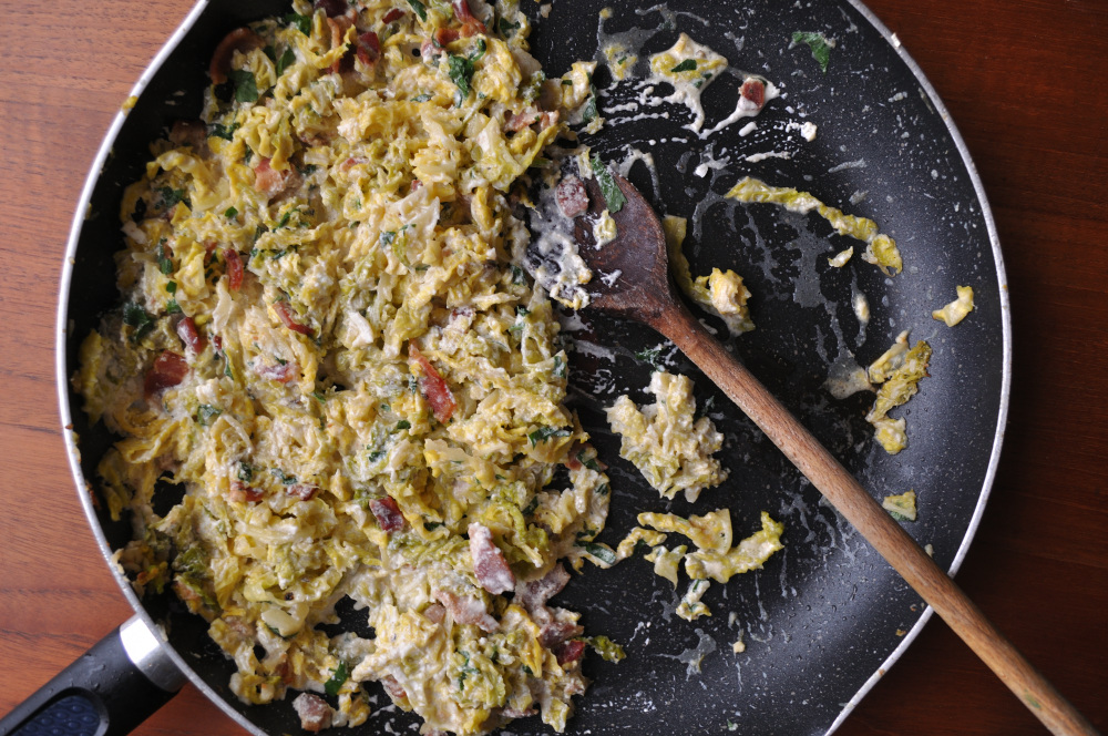 Creamed Savoy Cabbage Recipe