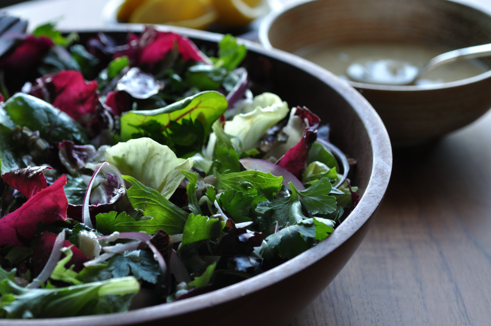 Winter Radicchio Salad Lemon Vinaigrette