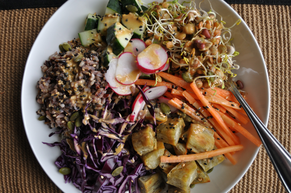 Vegan Dragon Bowl and Dragon Sauce