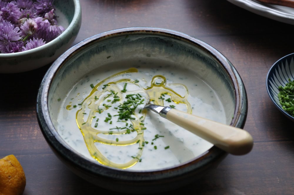 Lemon Chive Yogurt Dressing