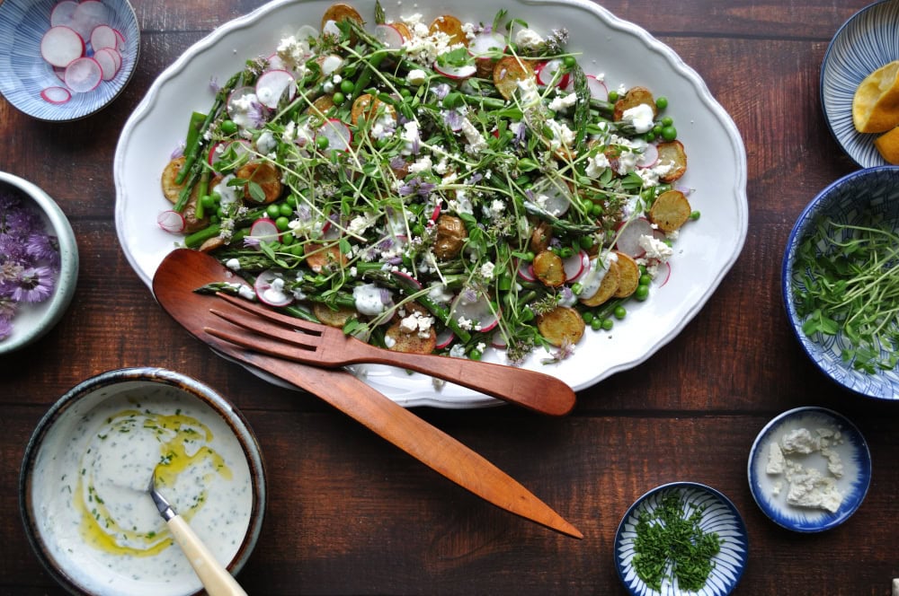 Roasted Potato Asparagus Salad Recipe