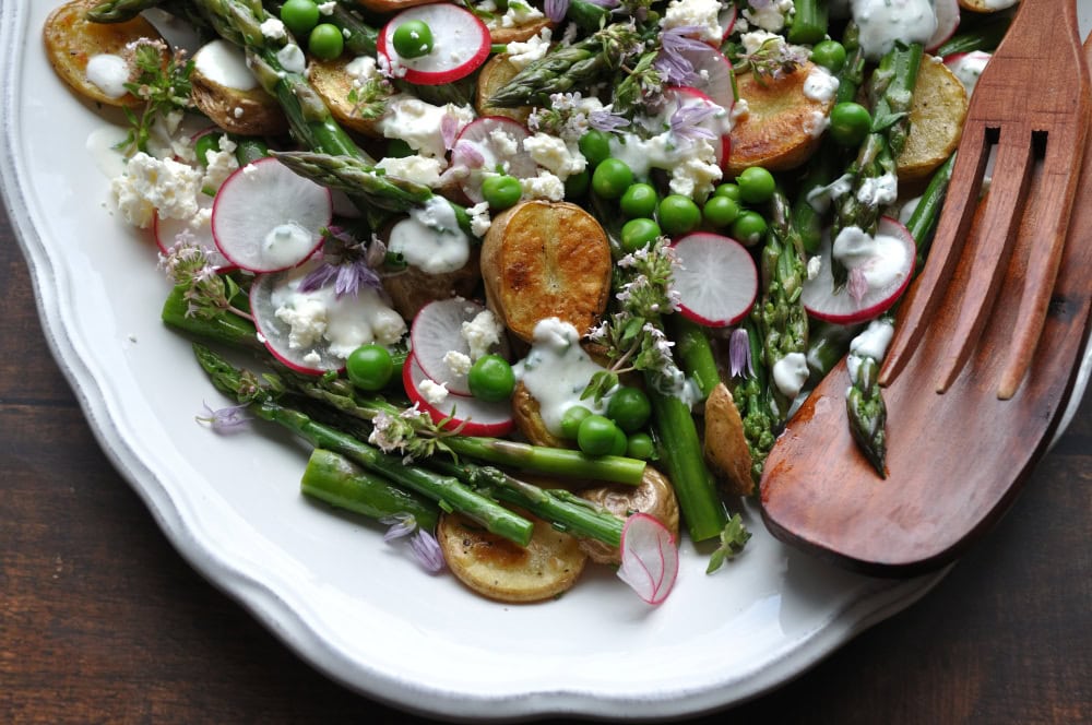 Roasted Potato Asparagus Pea Salad Recipe