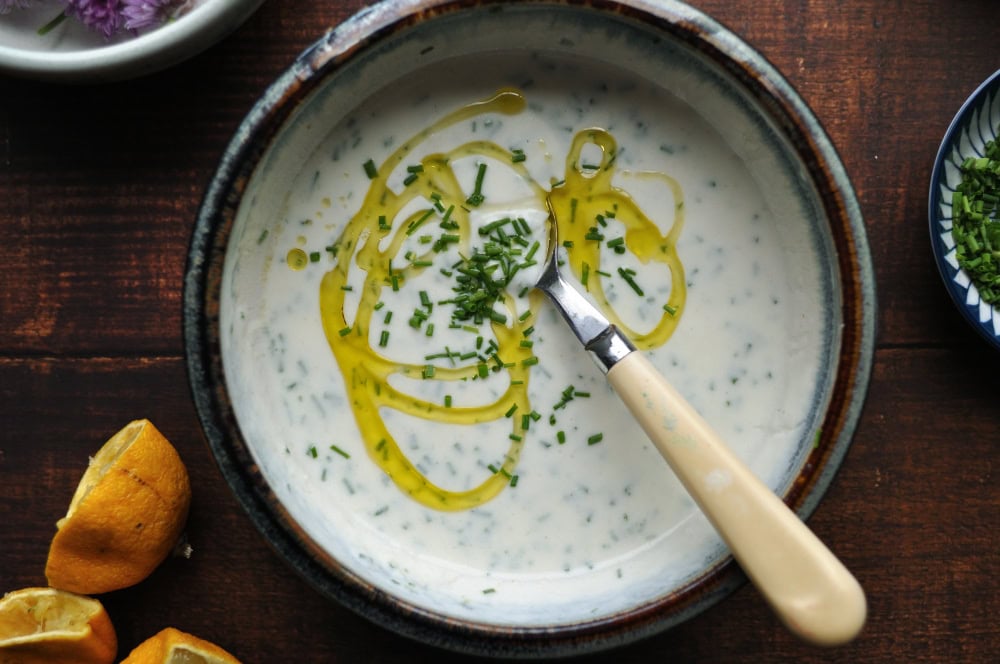 Lemon Chive Yogurt Dressing Recipe