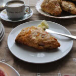Rhubarb Grapefruit Scones