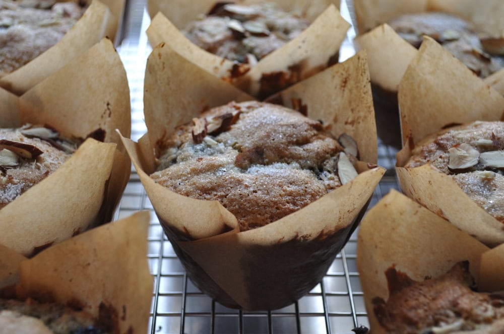 Cherry Almond Muffins Recipe