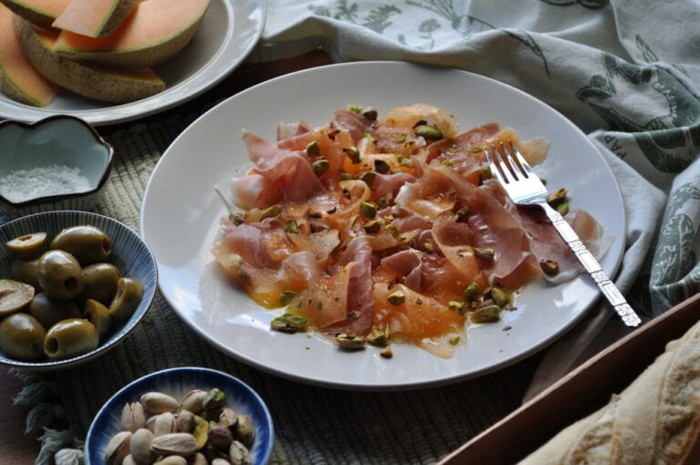 Cantaloupe Carpaccio with Prosciutto Recipe