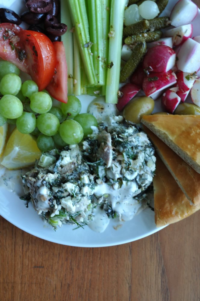 Greek Chicken Salad Plate