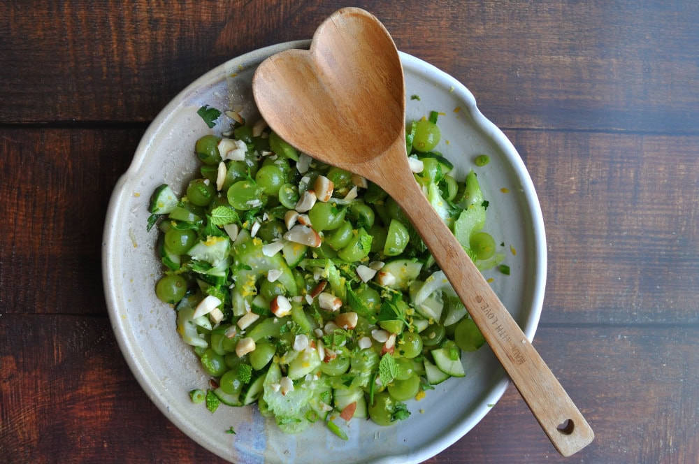 Vegan Grape Crunch Salad Recipe