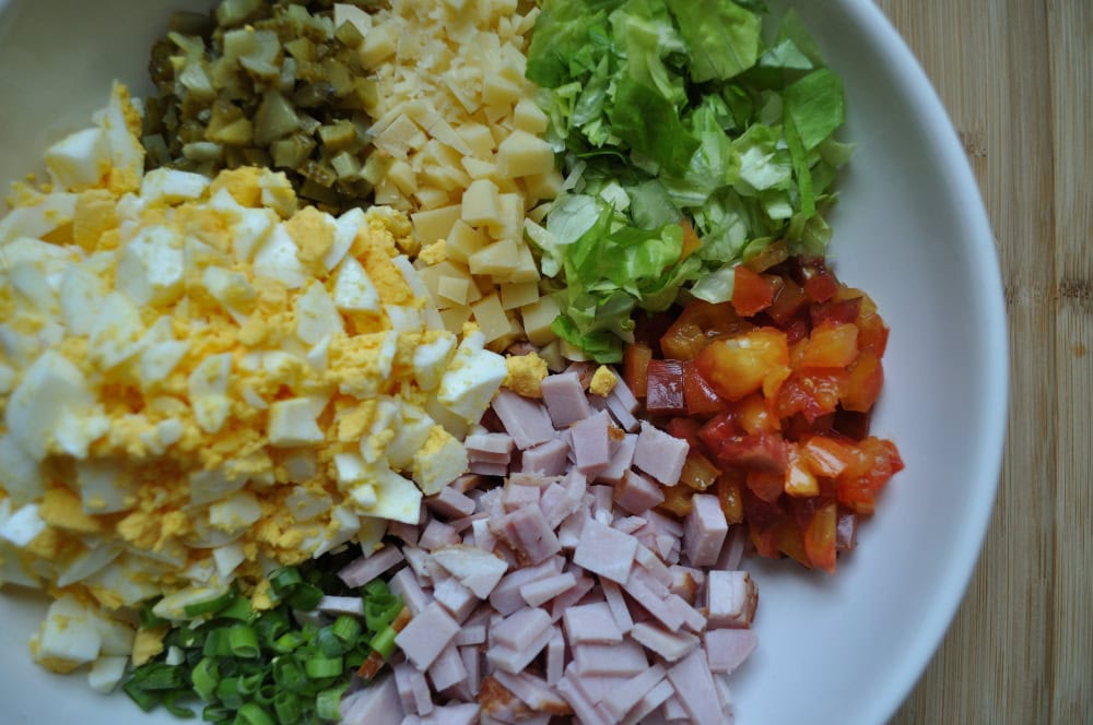 Irish Egg Salad, ingredients.