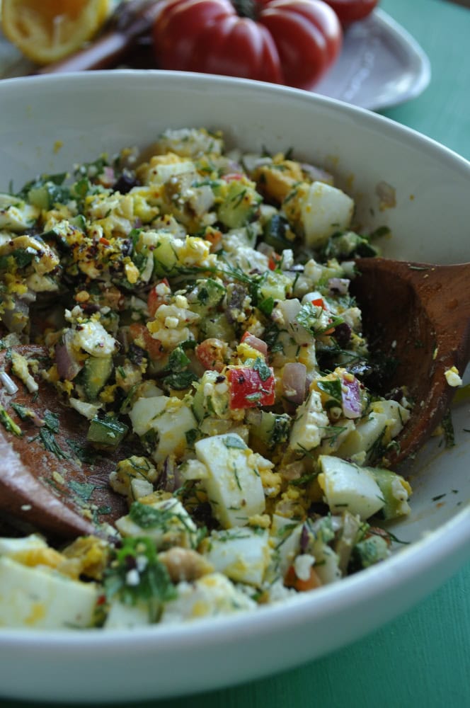 Mediterranean Egg Salad, Gluten Free