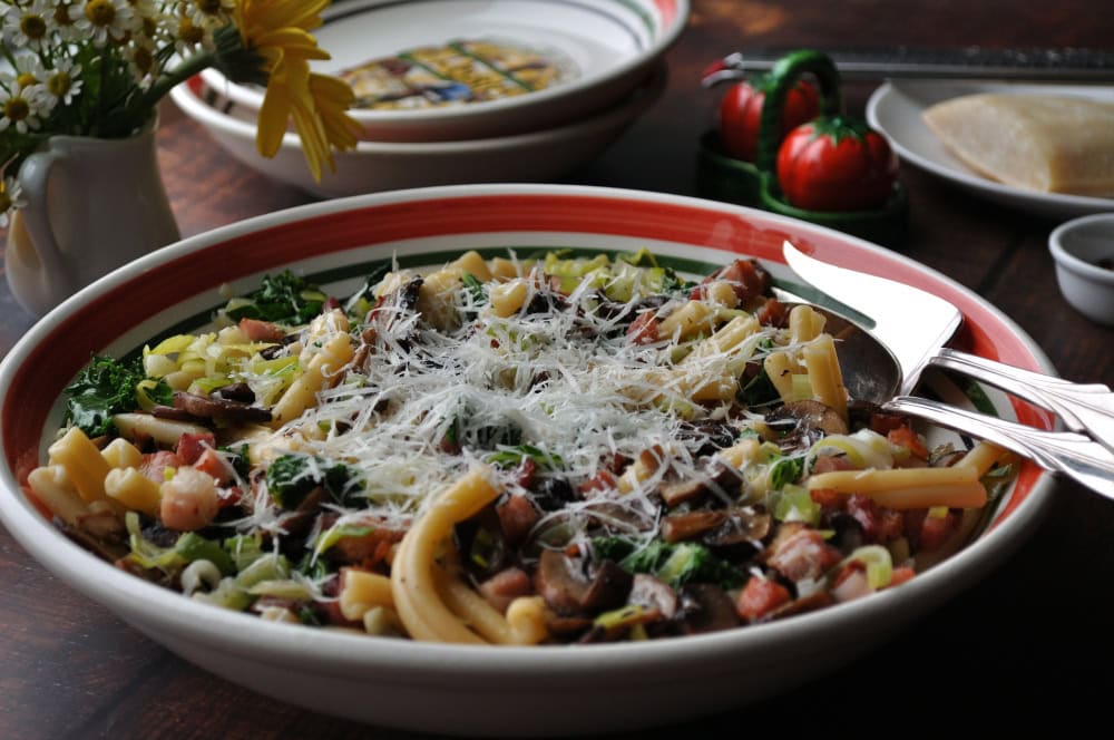 Pancetta Mushroom Fall Pasta
