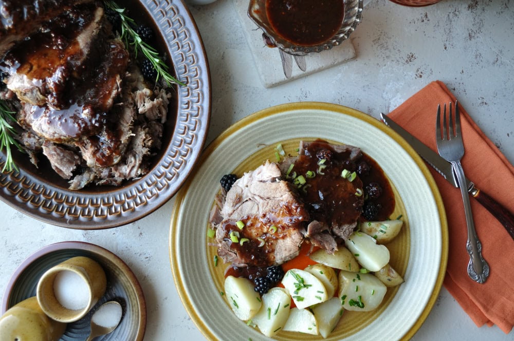 Roasted Pork Blackberry Sauce Recipe