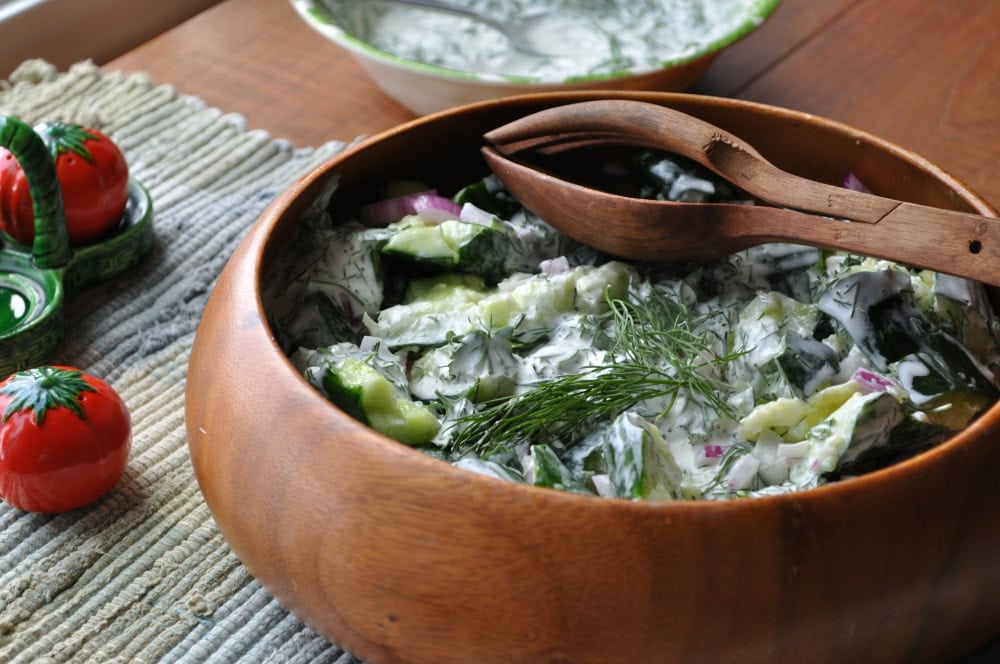 Smashed Cucumber Dill Salad Recipe