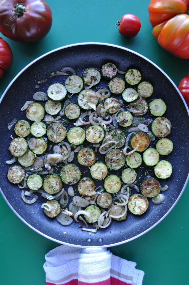Quick Zucchini and Shallots