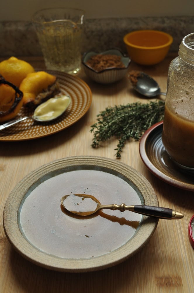 Easy Burnt Lemon Brown Sugar Vinaigrette