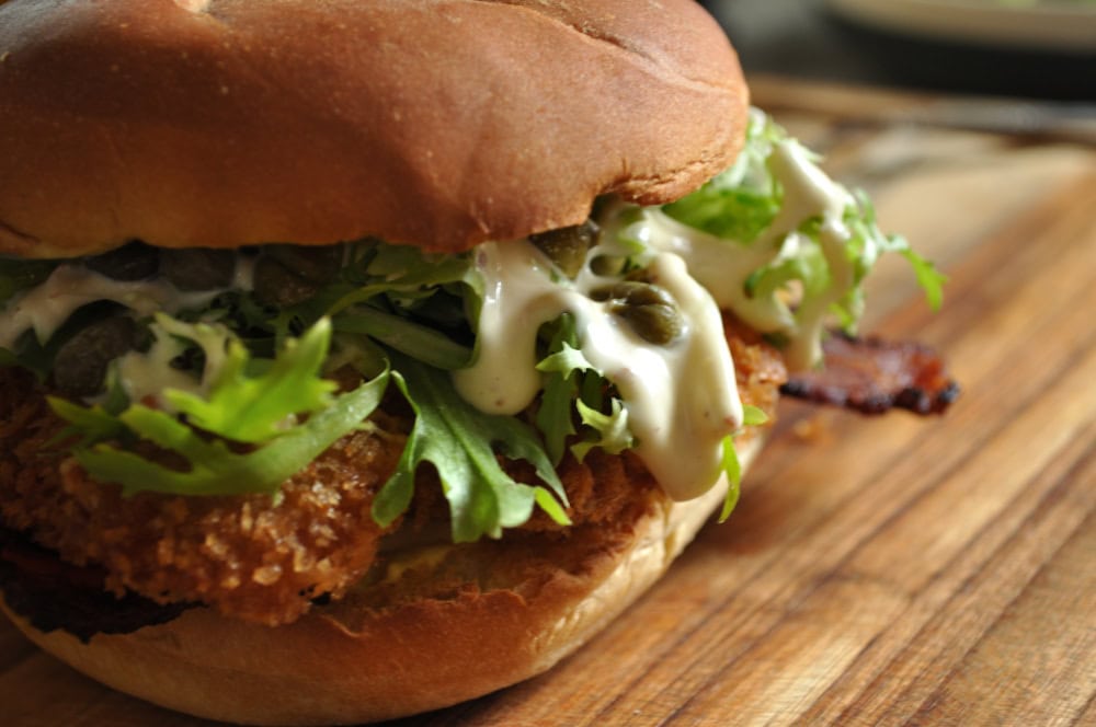 Easy French Crispy Chicken Burger
