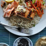 Miso Honey Butter Salmon with Pickled Asian Slaw