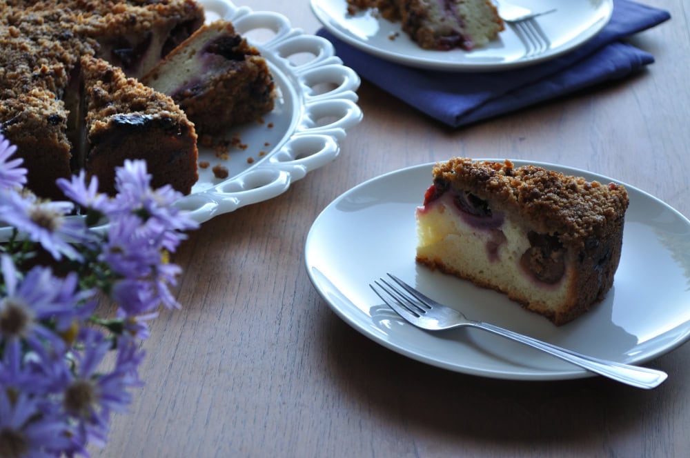Plum Cake with Graham Crumble Recipe